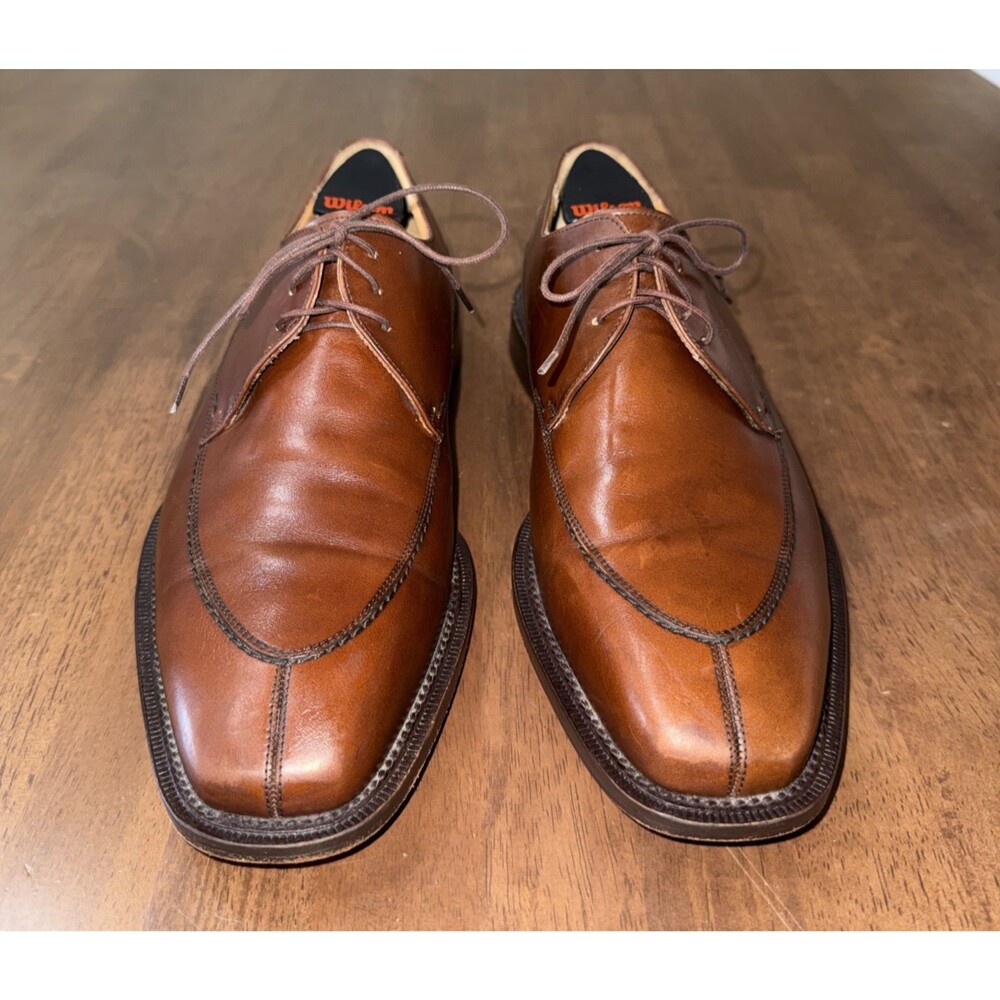 Mezlan Torello Apron Toe Derby Brown Leather Lace Up Dress Shoes Spain Mens 11W